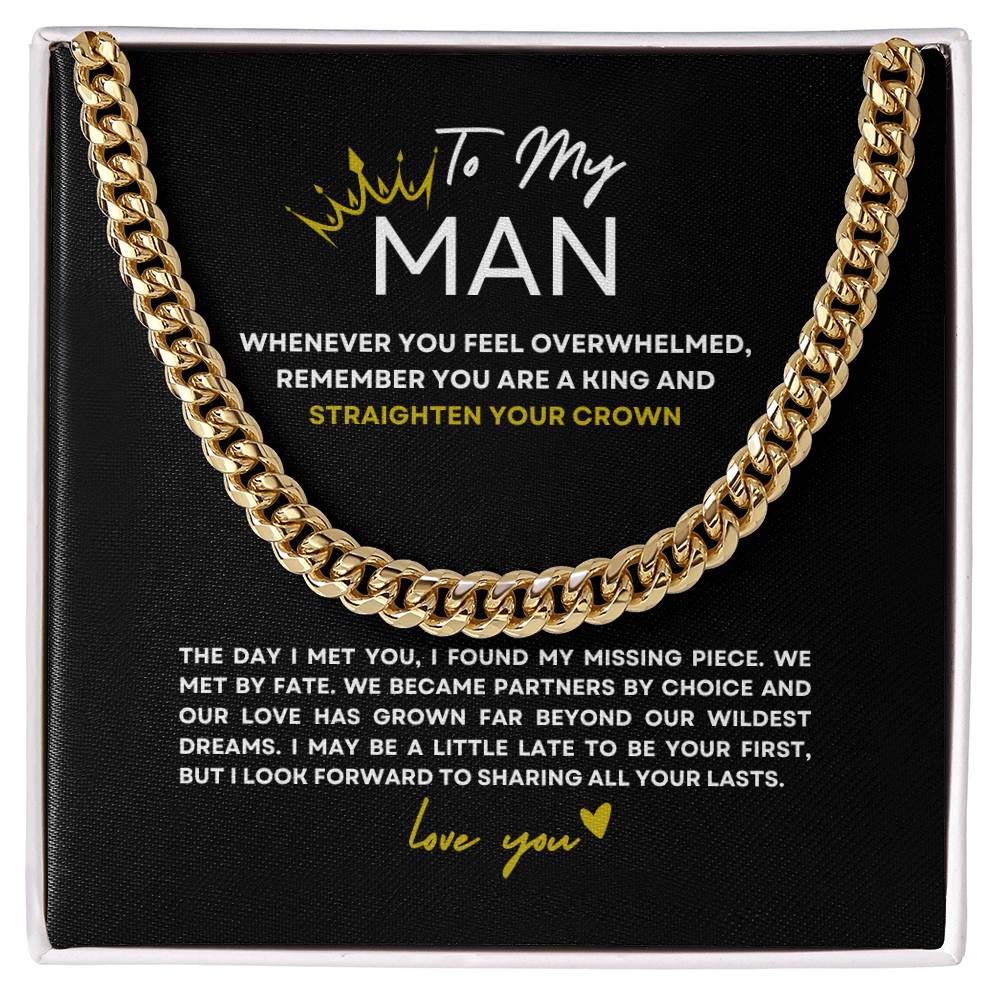 Straighten Your Crown, King | Cuban Link Chain