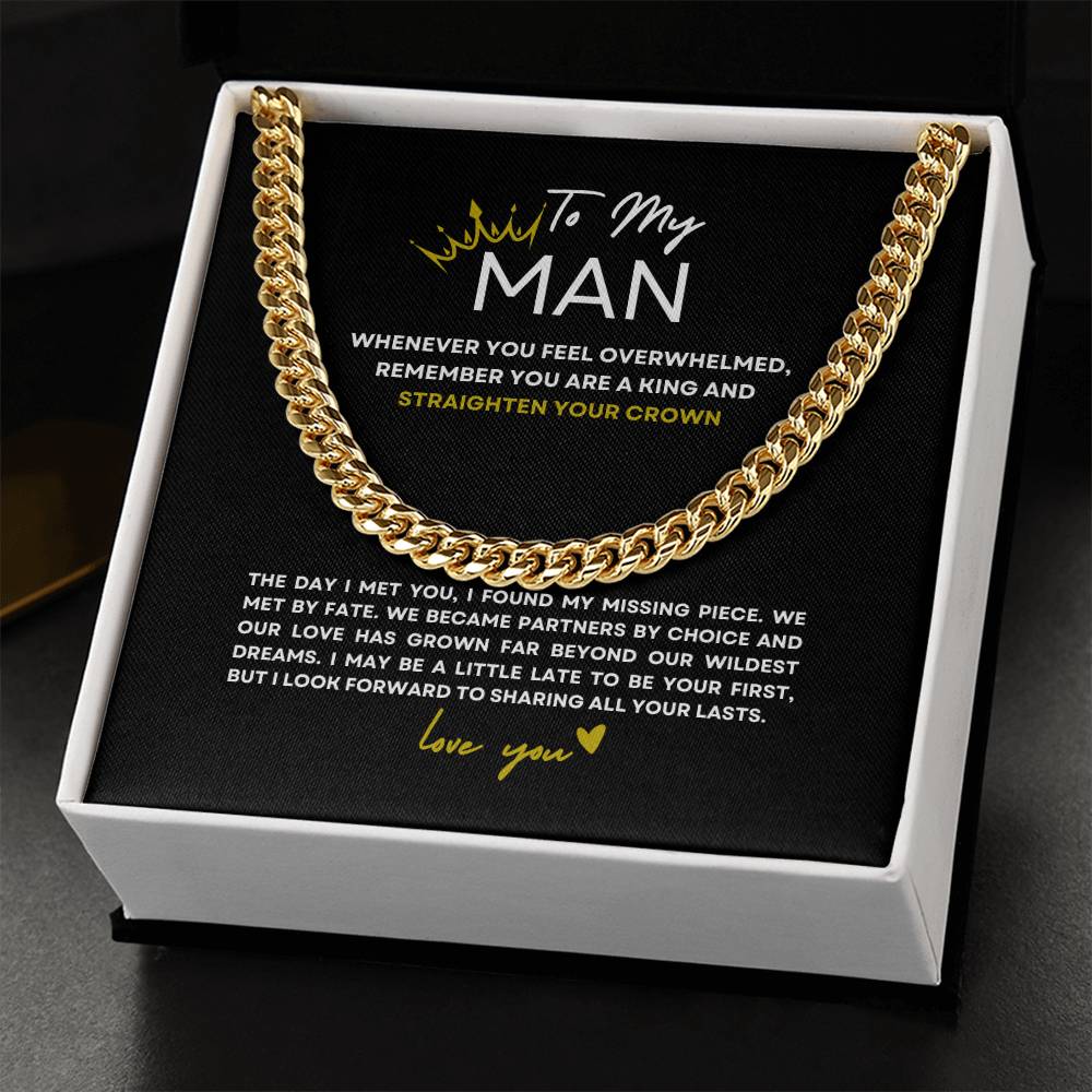 Straighten Your Crown, King | Cuban Link Chain