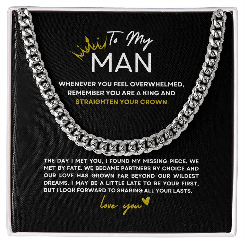 Straighten Your Crown, King | Cuban Link Chain