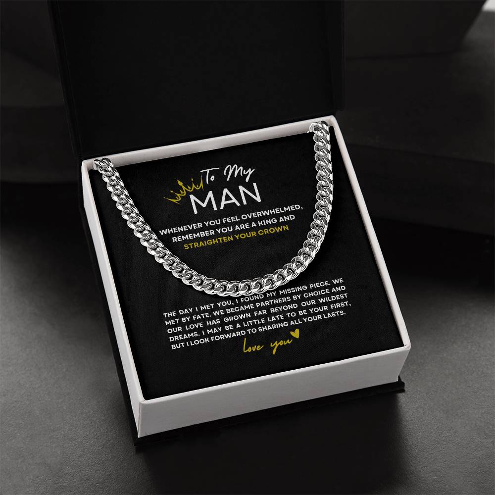 Straighten Your Crown, King | Cuban Link Chain