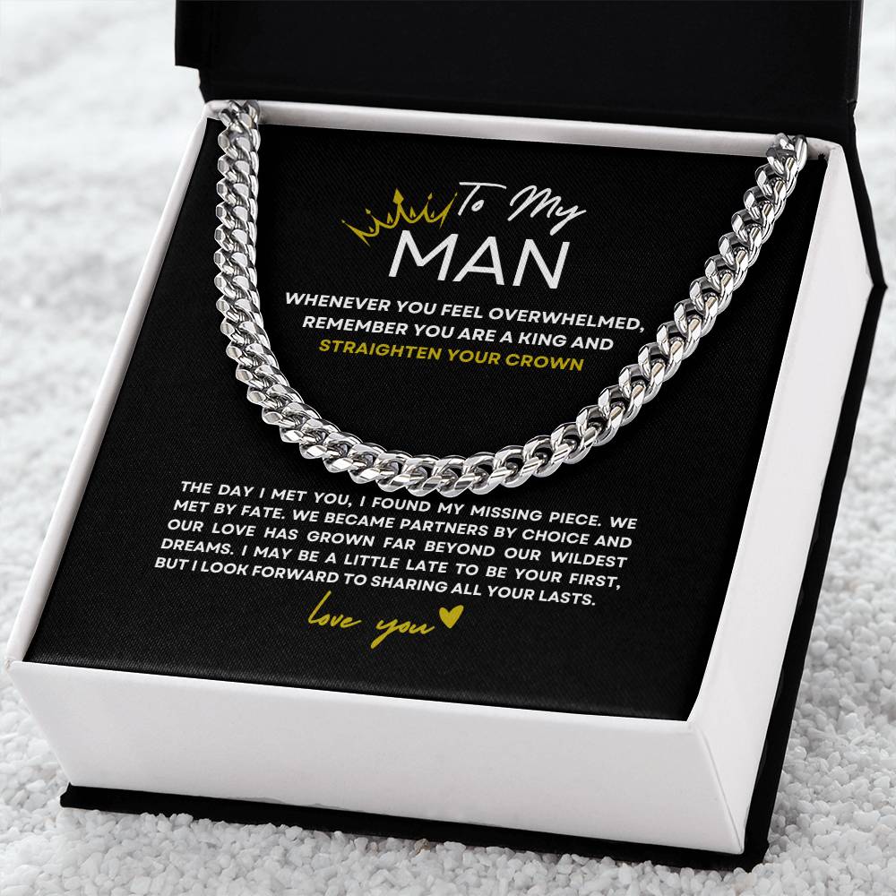 Straighten Your Crown, King | Cuban Link Chain