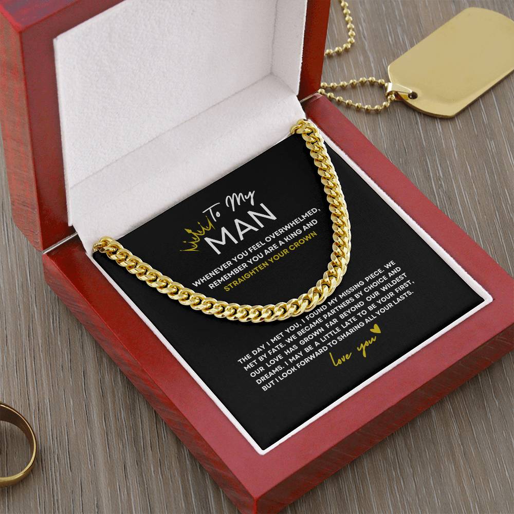 Straighten Your Crown, King | Cuban Link Chain