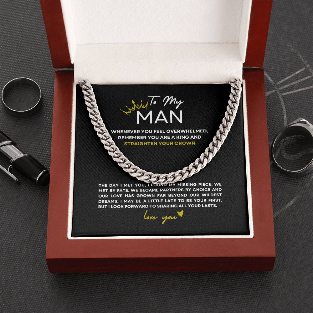 Straighten Your Crown, King | Cuban Link Chain