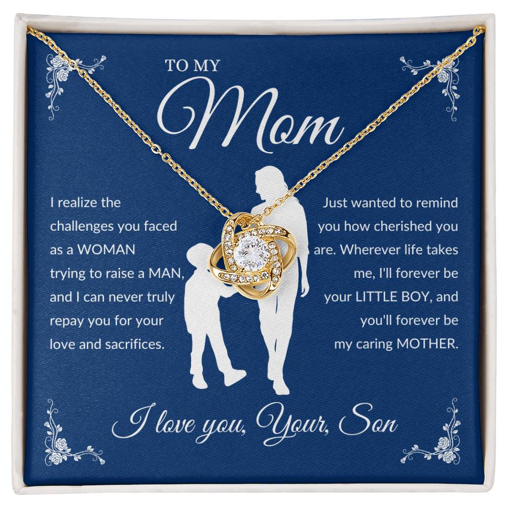 Forever Your Little Boy | Love Knot Necklace