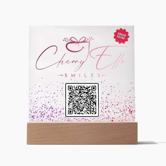 Custom QR Code | Shop Now Printed Acrylic Square