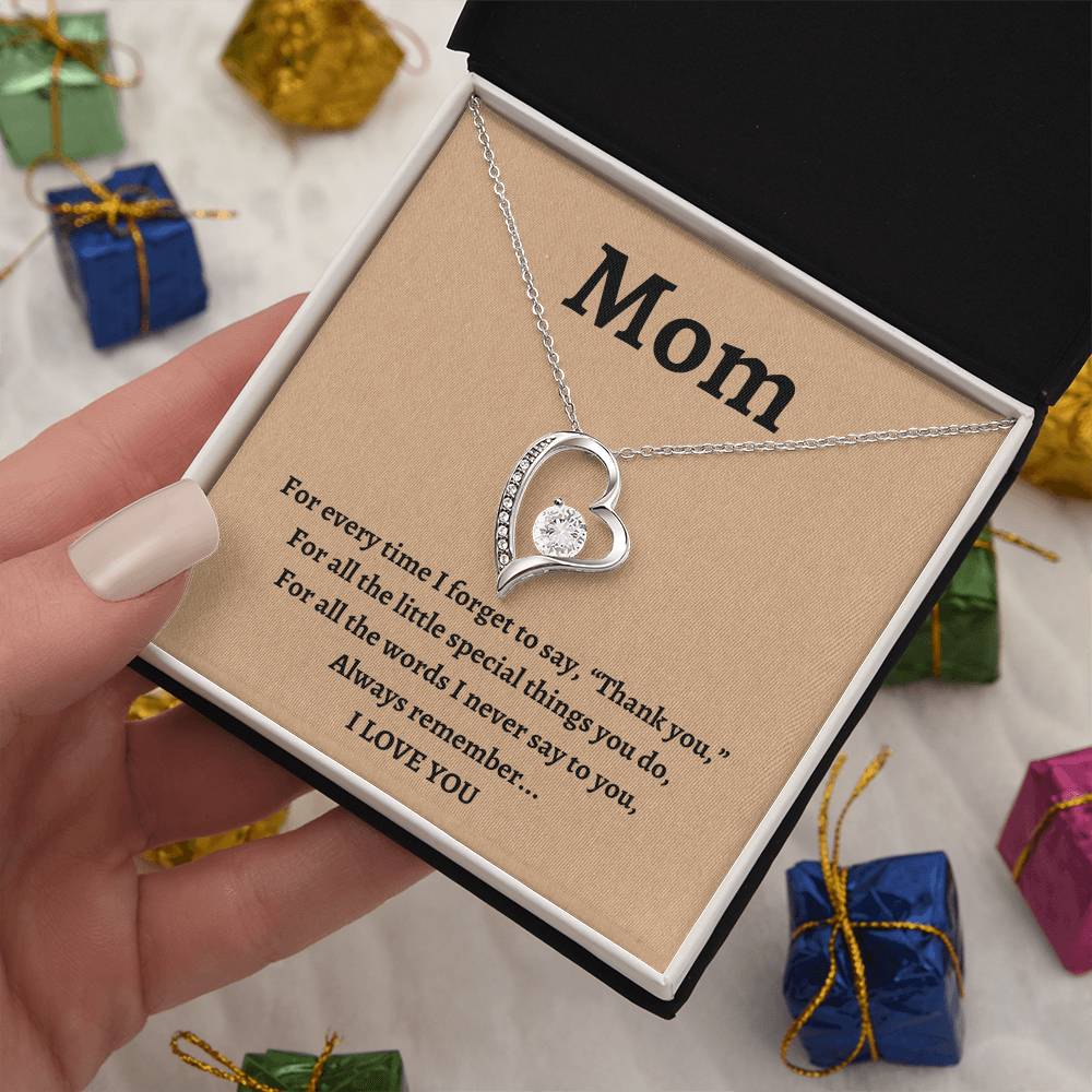 Always Remember, Mom | Forever Love Necklace
