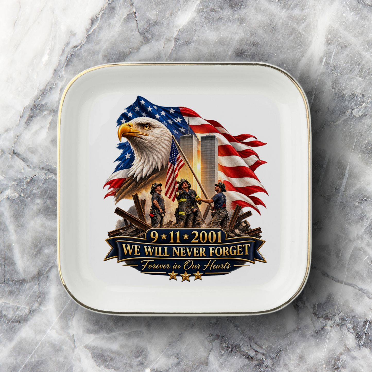 We Will Never Forget | Jewelry Dish