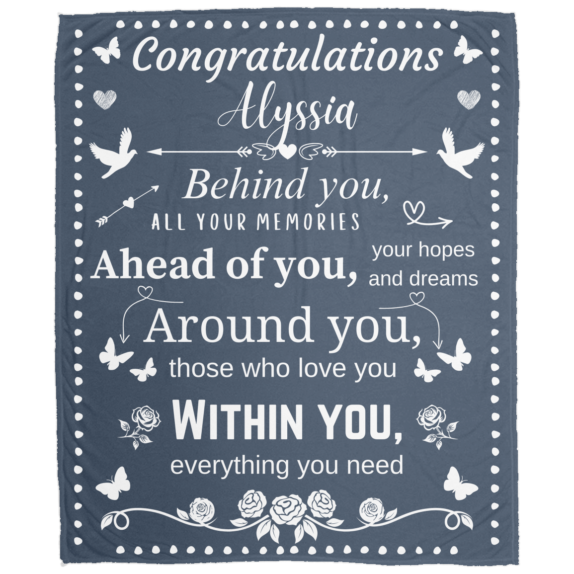 You Have Everything You Need | Personalized | Throw Blanket