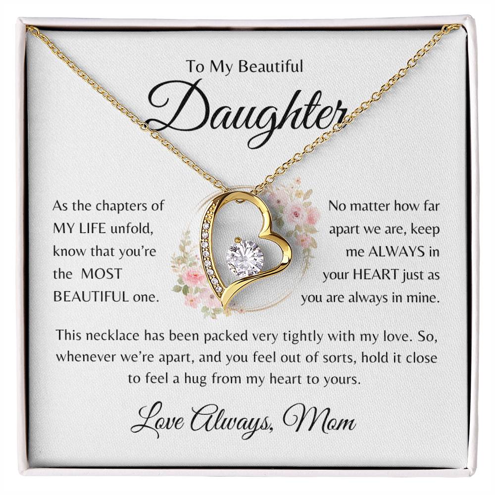 Most Beautiful Chapter| To My Daughter From Mom | Forever Love Necklace